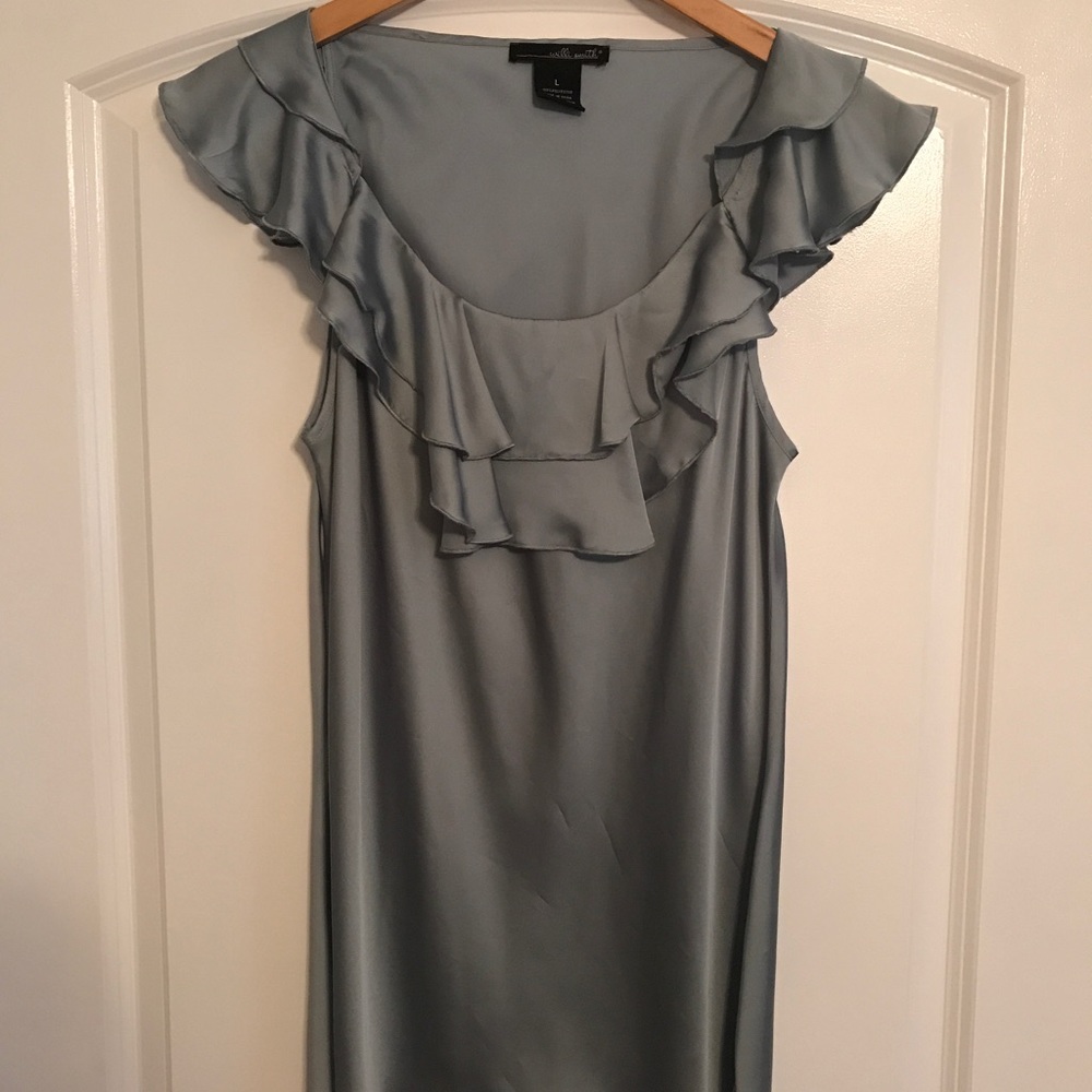 Willi Smith Light Blue Silk Blouse